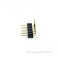 Conector de cabeçalho de pino usinado com passo de 2,54 mm 7P